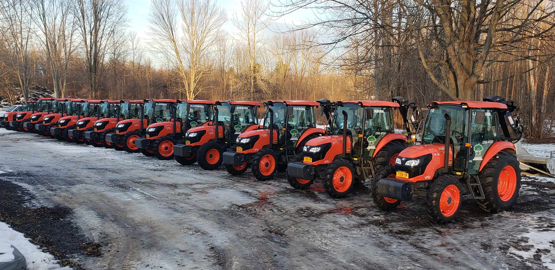 Our Fleet of Snow Blowing Tractors